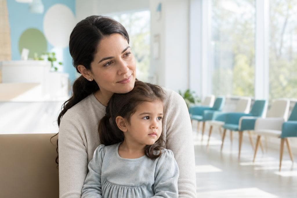 Parent deciding where to take a sick child for medical care