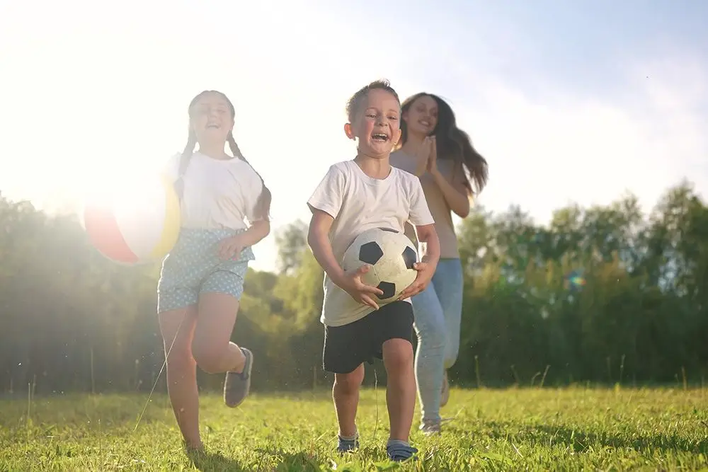 kids playing outdoors